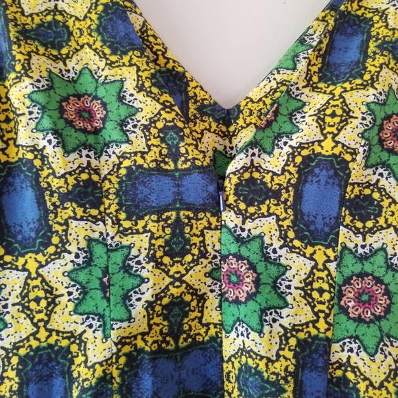 Topshop Tapestry Print Double V Neck Sundress - Picture 7 of 9